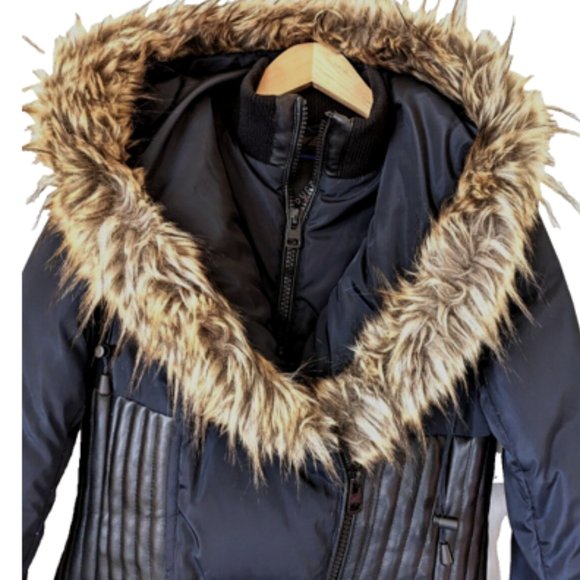 SEDUCTIONS Women's Winter Jacket City Parka Puffer High Neck Layered Hoo… - Picture 12 of 13